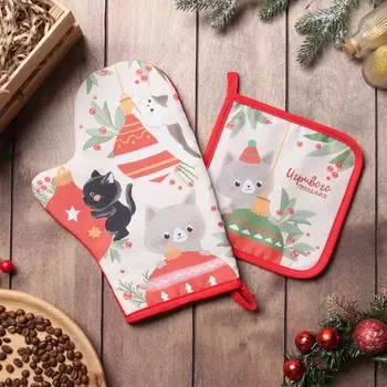 Рукавицы, прихватки, фартуки Доляна