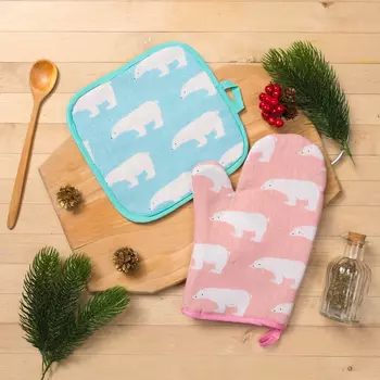 Рукавицы, прихватки, фартуки Доляна