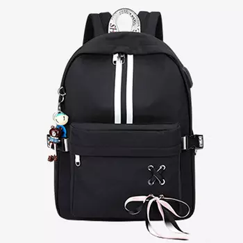 Рюкзак Полоски Цвет: Чёрный (13х30х40 см)