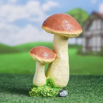 Садовая фигура Гриб подосиновик двойной средний (24 см)