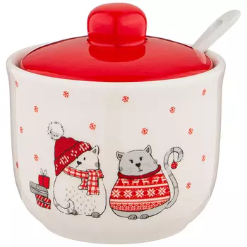 Сахарница Christmas gift (10х10х10 см)