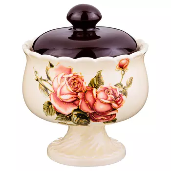 Сахарница Корейская Роза (13х13х16 см)