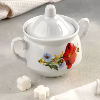 Сахарница Маки красные (450 мл)