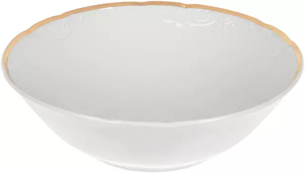 Салатник Белоснежный тюльпан. Золото (23 см)