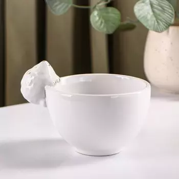 Салатник ежик в золотом (13х10х9 см)