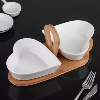 Салатник Эстет. Сердце (33х15х13 см - 2 шт)