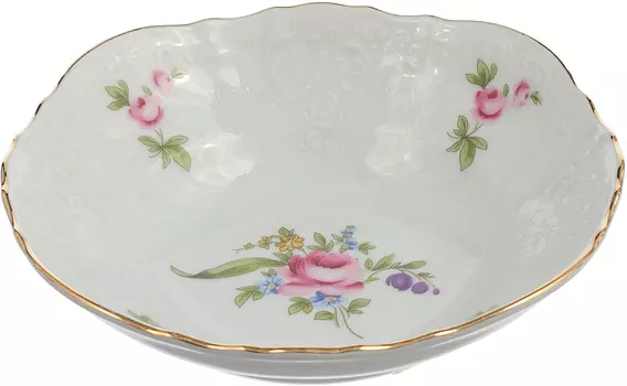 Салатник круглый Мейсенский букет (16 см)