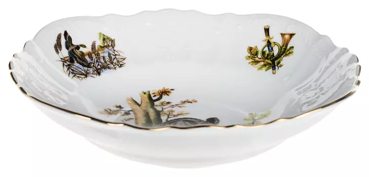 Салатник круглый Охотничьи сюжеты (25 см)