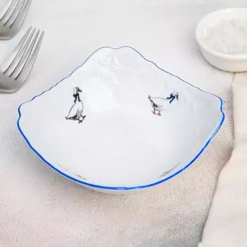 Салатник Рококо. Гуси (14х12 см)