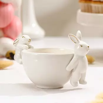 Салатник Зайка в золотом (240 мл)