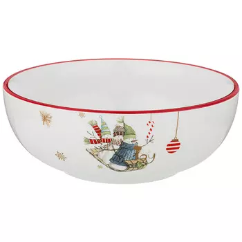 Салатник Зимняя забава (17х17х6 см)