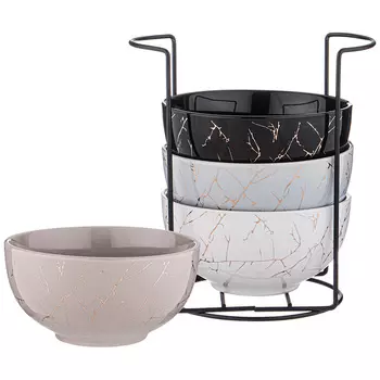 Салатник Золотой мрамор (630 мл - 4 шт)