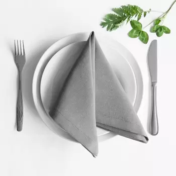 Салфетка Билли цвет: серый (38х38 см - 4 шт)