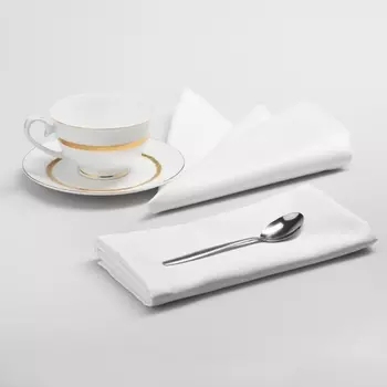 Салфетка Донна цвет: белый (43х43 см - 6 шт)