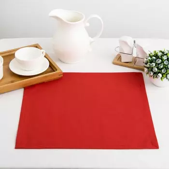 Салфетка Stolovaya Etel цвет: красный (40х40 см)