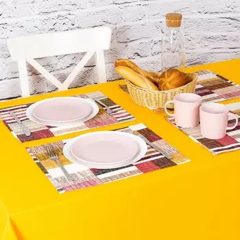 Салфетки Атланта цвет: бордовый (30х40 см - 4 шт)