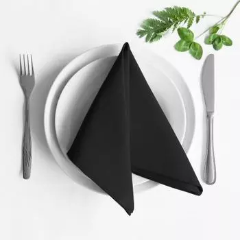 Салфетки Билли цвет: черный (38х38 см - 4 шт)