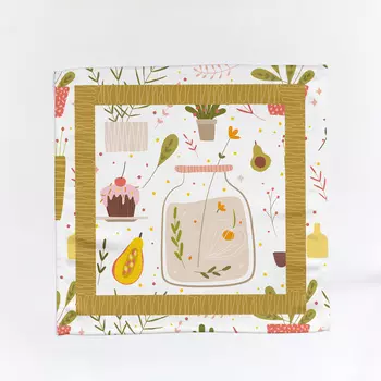 Салфетки Цветы (40х40 см)