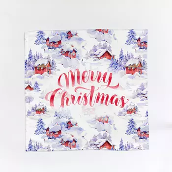 Салфетки Домик в зимнем лесу (40х40 см - 2 шт)