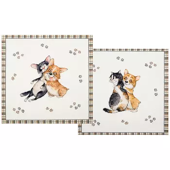 Салфетки Дружба цвет: белый (40х40 см - 2 шт)