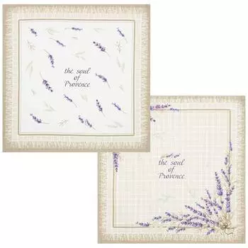 Салфетки Душа прованса цвет: бежевый (40х40 см - 2 шт)