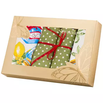 Салфетки Джем цвет: шампань, салатовый (40х40 см - 4 шт)