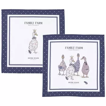 Салфетки Family Farm цвет: бежевый (40х40 см - 2 шт)