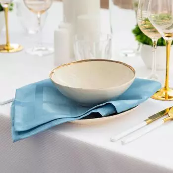 Салфетки Geometry цвет: серо-синий (45х45 см - 4 шт)