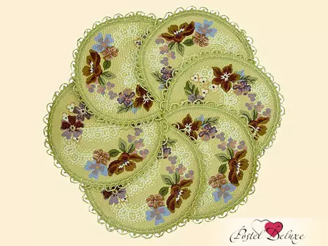 Салфетки Гирлянда (круглая 21 см -6 шт)