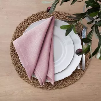 Салфетки Ибица цвет: розовый (43х43 см - 4 шт)