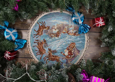 Салфетки Морозко (круглая 29 см)