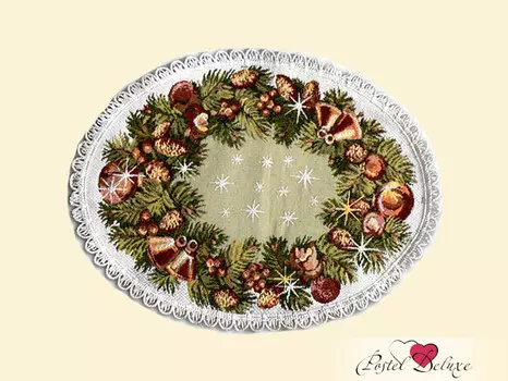 Салфетки Настроение Рождества (круглая 13 см -6 шт)