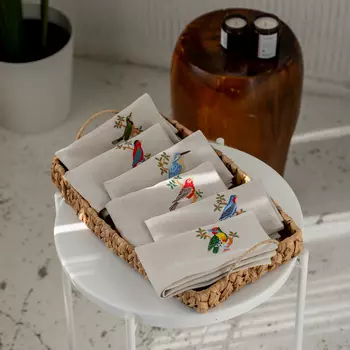 Салфетки Плаза цвет: натуральный (43х43 см - 6 шт)