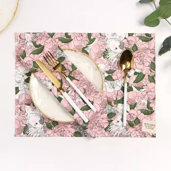 Салфетки Попугай цвет: розовый (30х40 см - 2 шт)