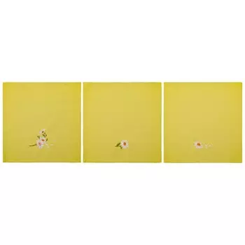 Салфетки Ромашка цвет: лайм (40х40 см - 3 шт)