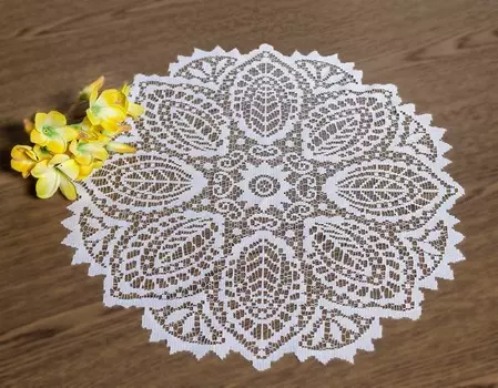 Салфетки Rosalynne Цвет: Белый (круглая 50 см)