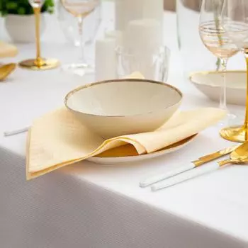 Салфетки Shine цвет: молочный (45х45 см - 4 шт)