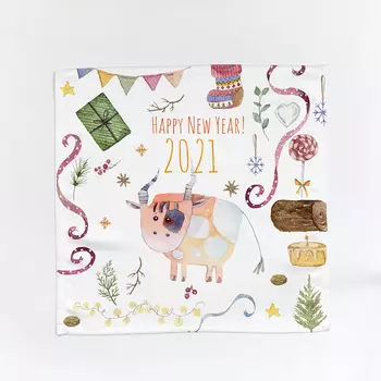 Салфетки Снеговичок (40х40 см - 2 шт)