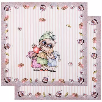 Салфетки Совушки (40х40 см - 2 шт)