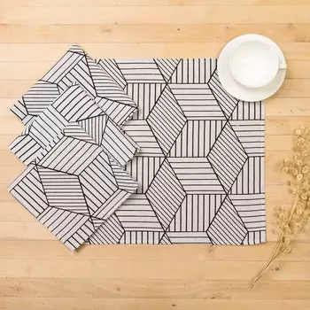 Салфетки Тренд цвет: белый (40х40 см - 4 шт)