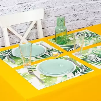 Салфетки Тропикана цвет: зеленый (30х40 см - 4 шт)