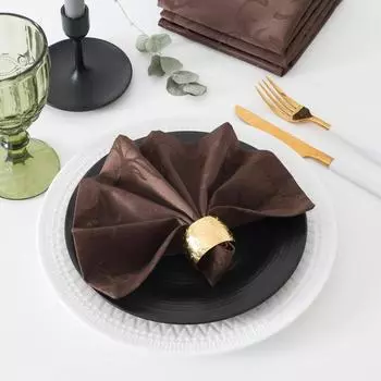 Салфетки Вензель Цвет: Шоколад (32х32 см - 4 шт)