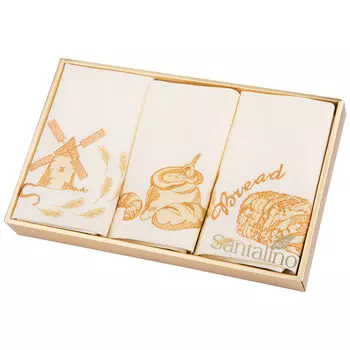 Салфетки Зернышко к зернышку цвет: шампань (40х40 см - 3 шт)