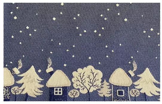 Салфетки Зимний город цвет: сумеречный синий (32х45 см - 2 шт)