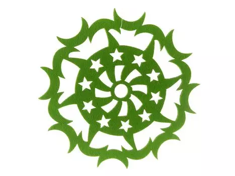 Салфетки Зимушка-Зима цвет: в ассортименте (круглая 20 см)