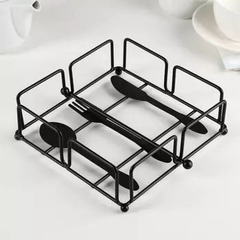 Салфетница Приборы (18х18х7 см)