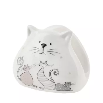 Салфетница Усатое Счастье (7х9х10 см)