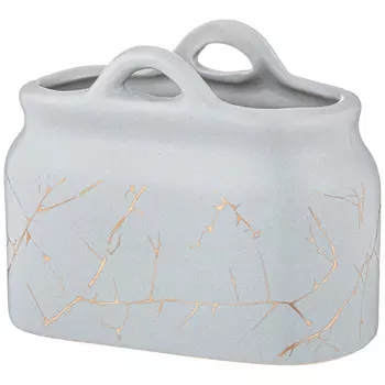 Салфетница Золотой мрамор (12х7х10 см)
