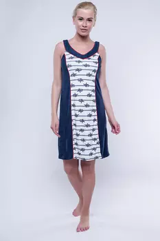 Сарафан Ilbert Цвет: Белый, Тёмно-Синий (48)