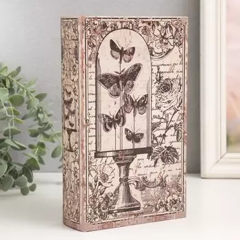 Сейф-книга Бабочки под стеклянным куполом. Ретро (5х13х21 см)